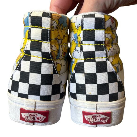 Women’s size 6.5 VANS customs The Simpsons high top shoes - Picture 7 of 8